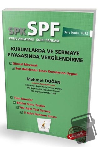 SPK - SPF Kurumlarda ve Sermaye Piyasasında Vergilendirme Konu Anlatım