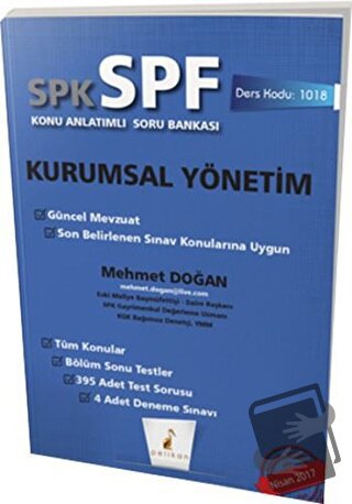 SPK - SPF Kurumsal Yönetim Konu Anlatımlı Soru Bankası - Mehmet Doğan 