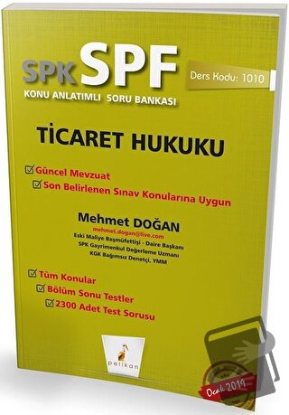 SPK - SPF Ticaret Hukuku Konu Anlatımlı Soru Bankası - Mehmet Doğan - 