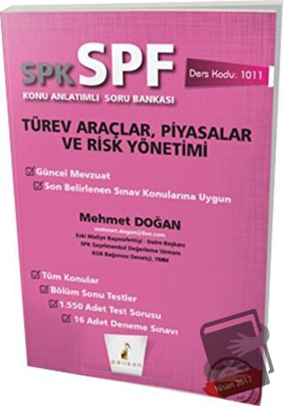 SPK - SPF Türev Araçlar, Piyasalar ve Risk Yönetimi Konu Anlatımlı Sor