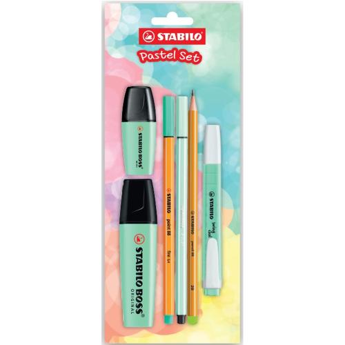 Stabilo Fosforlu Kalem Tek Renk Pastel Set 6 Lı Yeşil 70/116-6 - - Sta