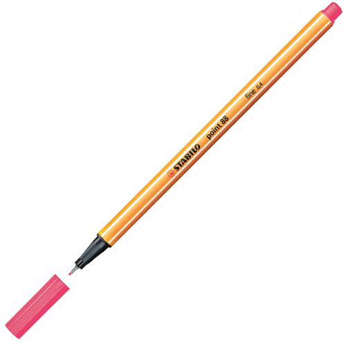 Stabilo Keçe Uçlu İnce Kalem 88 Point 0.4 Mm Açık Pembe 88/17 - 10'lu 