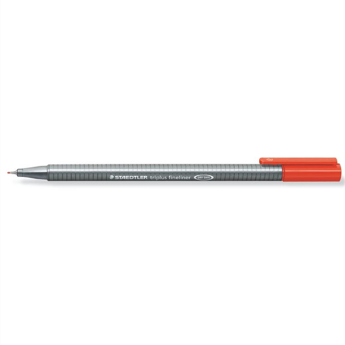 Staedtler Fineliner Triplus Üçgen 0.3 Mm Kırmızı 334-2 - 10'lu Paket -