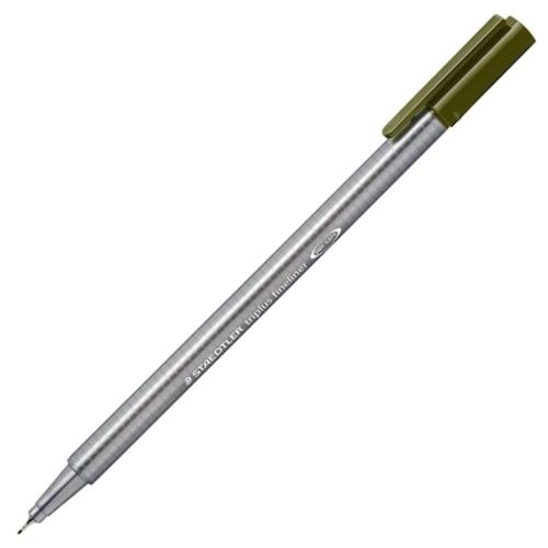 Staedtler Fineliner Triplus Üçgen 0.3 Mm Yeşil 334-5 - 10'lu Paket - -