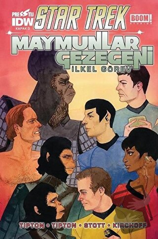 Star Trek Maymunlar Gezegeni - Kapak D - David Tipton - Presstij Kitap