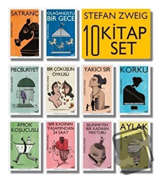 Stefan Zweig Seti - 10 Kitap Takım - Stefan Zweig - İndigo Kitap - Fiy