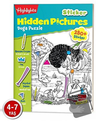 Sticker Hidden Pictures Doğa Puzzle (Tek Kitap) - Kolektif - Dikkat At