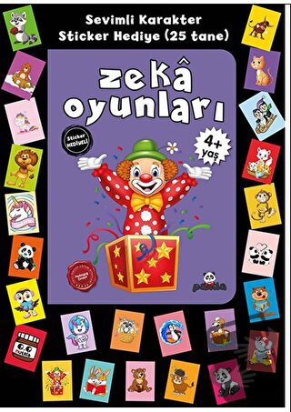 Stickerlı 4+ Yaş Zekâ Oyunları - Pedagog Afife Çoruk - Beyaz Panda Yay