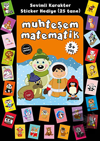 Stickerlı 5+ Yaş Muhteşem Matematik - Pedagog Afife Çoruk - Beyaz Pand