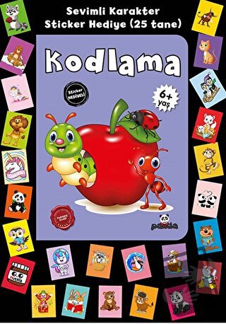 Stickerlı 6+ Yaş Kodlama - Pedagog Afife Çoruk - Beyaz Panda Yayınları