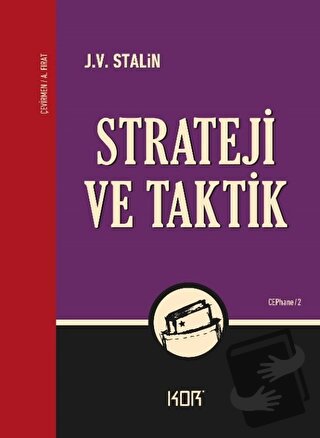 Strateji ve Taktik - J. V. Stalin - Kor Kitap - Fiyatı - Yorumları - S