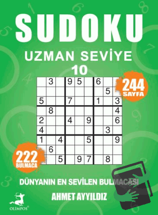 Sudoku Uzmanı Seviye 10 - Ahmet Ayyıldız - Olimpos Yayınları - Fiyatı 