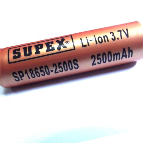 Supex 16340-800S 3.7V 800Ma Şarjlı Li-On Pil Uçlu Kafa Pil - - Supex -