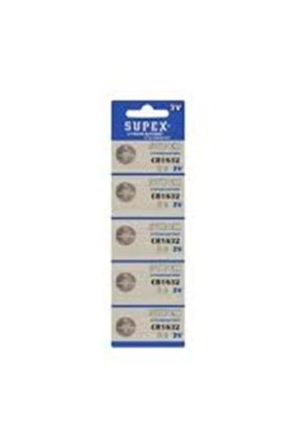 Supex Cr1632-C5 3V Lityum Düğme Pil 5'Li Paket - - Supex - Fiyatı - Yo