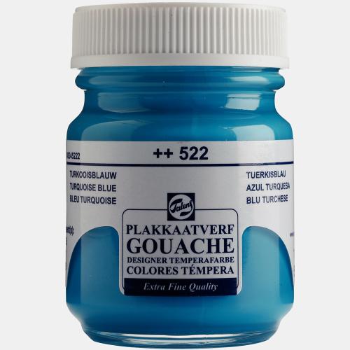 Talens Guaj Boya 16 Ml Turquoise Mavi (Turkuaz Mavisi) 522 - 10'lu Pak