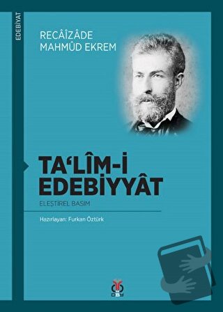 Ta'lim-i Edebiyyat - Recaizade Mahmut Ekrem - DBY Yayınları - Fiyatı -