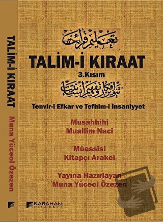 Talim-i Kıraat 3. Kısım - Muna Yüceol Özezen - Karahan Kitabevi - Fiya