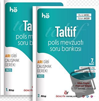 Taltif Polis Mevzuatı Soru Bankası (2 Kitap) - Murat Aksel - Öğretir Y