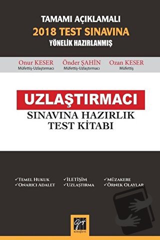 Tamamı Açıklamalı 2018 Test Sınavına Yönelik Hazırlanmış Uzlaştırmacı 