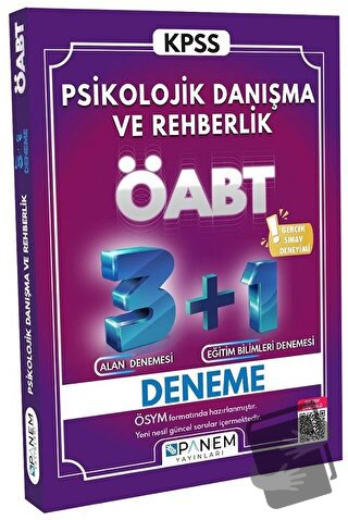 Tamamı Çözümlü ÖABT Psikolojik Danışma Ve Rehberlik 3+1 Deneme - Kolek