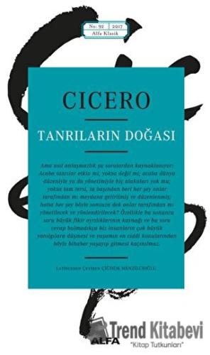 Tanrıların Doğası - Marcus Tullius Cicero - Alfa Yayınları - Fiyatı - 