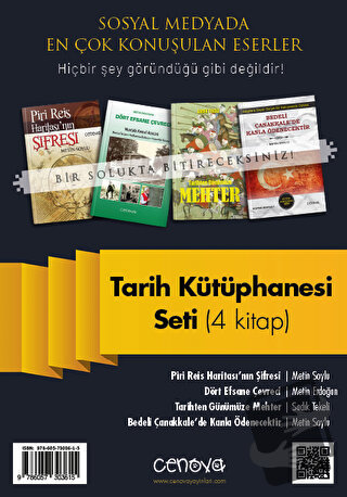 Tarih Kütüphanesi Seti (4 Kitap) - Metin Soylu - Cenova Yayınları - Fi