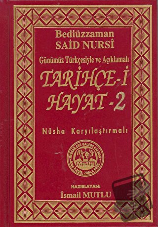 Tarihçe-i Hayat 2 (Ciltli) - Bediüzzaman Said Nursi - Mutlu Yayınevi -