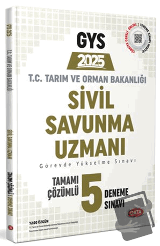 Tarım ve Orman Bakanlığı Sivil Savunma GYS Tamamı Çözümlü 5 Deneme Sın