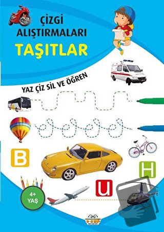 Taşıtlar - Çizgi Alıştırmaları - Emine Ulusoy - 0-6 Yaş Yayınları - Fi