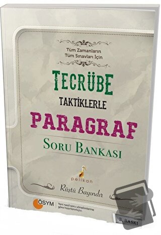 Tecrübe Taktiklerle Paragraf Soru Bankası - Rüştü Bayındır - Pelikan T