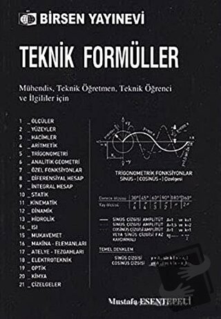 Teknik Formüller - Mustafa Esentepeli - Birsen Yayınevi - Fiyatı - Yor