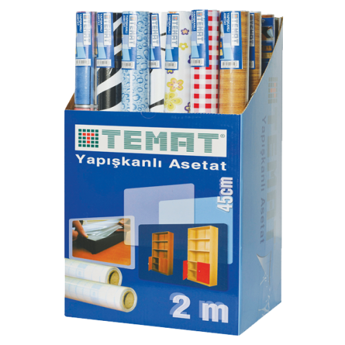 Temat Yapışkan Folyo 45X2 M Karışık Desenli - - Temat - Fiyatı - Yorum