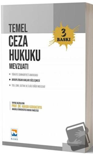 Temel Ceza Hukuku Mevzuatı (Ciltli) - Hakan Karakehya - Nisan Kitabevi