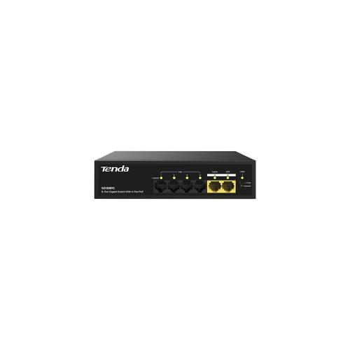 Tenda Sg106Pc 6 Port 4 Port Poe+ 10-100-1000 Mbps + 2 Port Uplink Swit