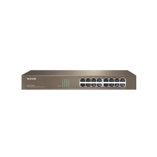 Tenda Teg1016D 16 Port 10-100-1000 Mbps Switch Çelik Kasa Rack Mount -