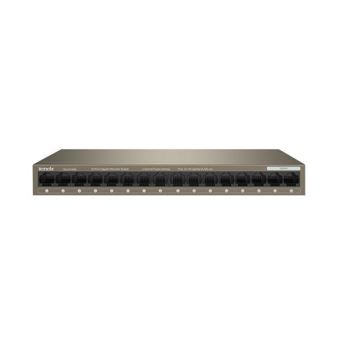 Tenda Teg1016M 16 Port 10-100-1000 Mbps Switch Metal Kasa - - Tenda - 