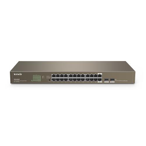 Tenda Teg1024F 24 Port 10-100-1000 Mbps + 2 Port Sfp Switch Çelik Kasa