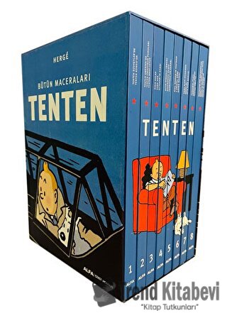 Tenten'in Maceraları (8 Kitap Takım) (Ciltli) - Herge - Alfa Yayınları