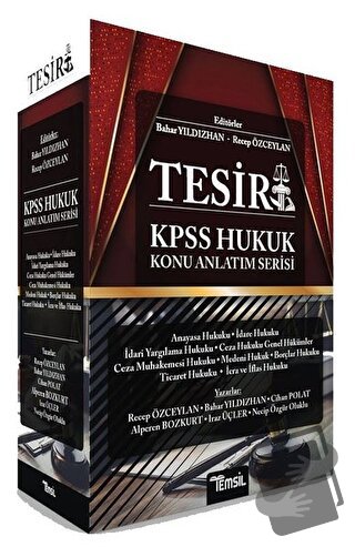 Tesir KPSS Hukuk Konu Anlatım Serisi - Bahar Yıldızhan - Temsil Kitap 