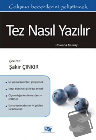 Tez Nasıl Yazılır - Rowena Murray - Anı Yayıncılık - Fiyatı - Yorumlar