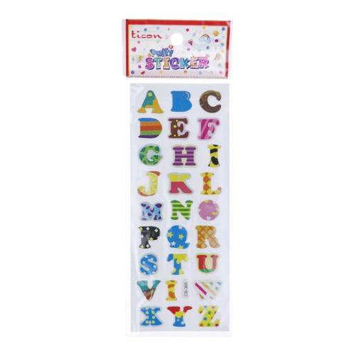 Ticon Puffy Sticker Harf Tps-005/2 - 20'li Paket - - Ticon - Fiyatı - 