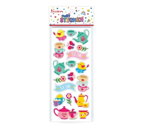 Ticon Puffy Sticker Pasta Tps-009/10 - 20'li Paket - - Ticon - Fiyatı 