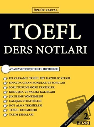 TOEFL Ders Notları - Özgür Kartal - Sokak Kitapları Yayınları - Fiyatı