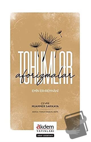 Tohumlar - Emin-er Reyhani - Akdem Yayınları - Fiyatı - Yorumları - Sa