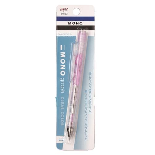 Tombow Versatil Kalem Mono Graph 0.5 Mm Şeffaf Pembe - - Tombow - Fiya