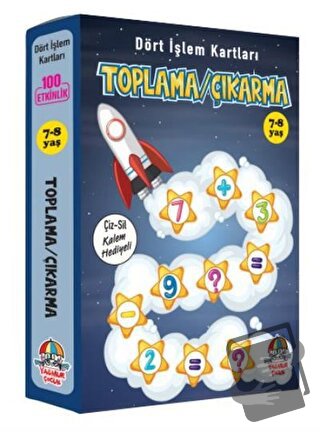 Toplama Çıkarma - Dört İşlem Kartları 7-8 Yaş - Kolektif - Yağmur Çocu