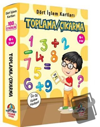 Toplama Çıkarma - Dört İşlem Kartları 9+ Yaş - Kolektif - Yağmur Çocuk