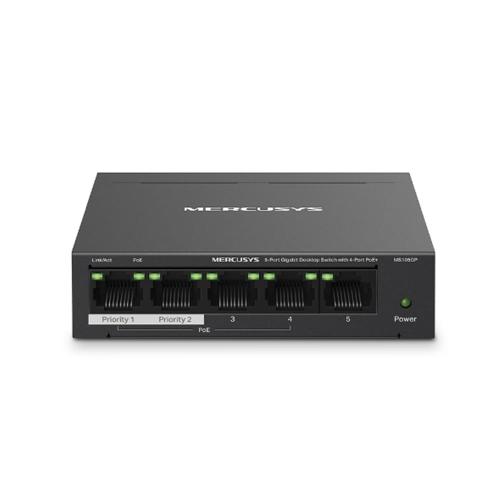 Tp-Link Mercusys Ms105Gp 5 Port 10-100-1000 Mbps Poe+ Switch Metal Kas