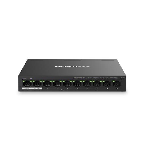 Tp-Link Mercusys Ms110P 8 Port 10-100 Mbps Poe+ 2 Port 10-100 Switch M