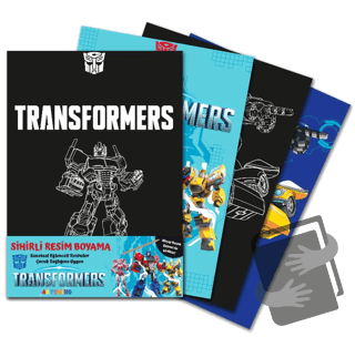 Transformers Sihirli Resim Boyama – Ahşap Kalem Hediyeli - Kolektif - 